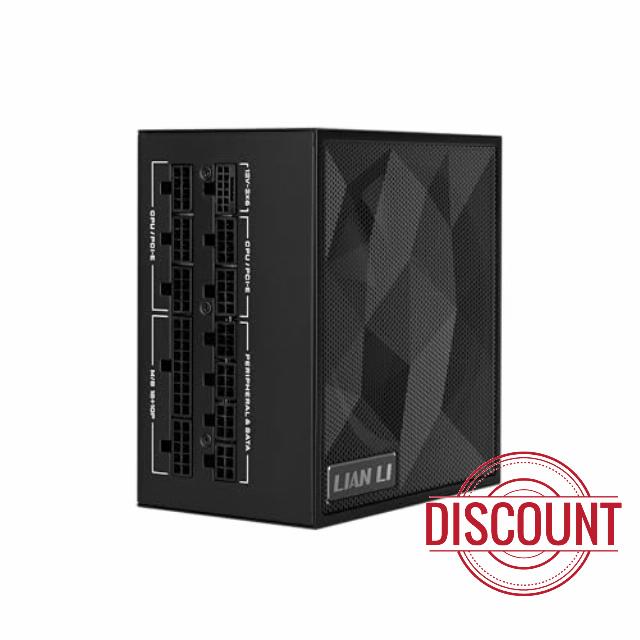 Lian Li SX1200P Platinum Compact ATX Form Factor 1200W Power Supply | 12V-2x6 Cable | ATX 3.1 PSU & PCIE 5.1 Ready - 140mm Fan - Full Modular - 10 Year Warranty - Black (SX1200P.B)