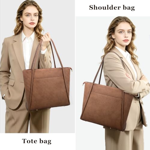 Structured Professional Laptop Work Tote | Water-Resistant