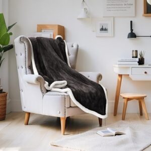 Soft Flannel Heating Blanket for Couch