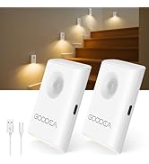 GOODEA 17.5Inch Under Cabinet Lighting, 4500mAh Rechargeable Battery Motion Sensor Light Indoor, ...