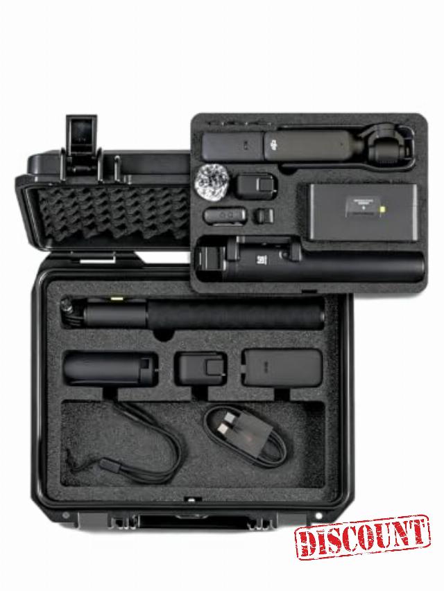 Travel Waterproof Portable Protective Hard Case for dji Osmo Pocket 3 Case                                                          Pre-cut Foam