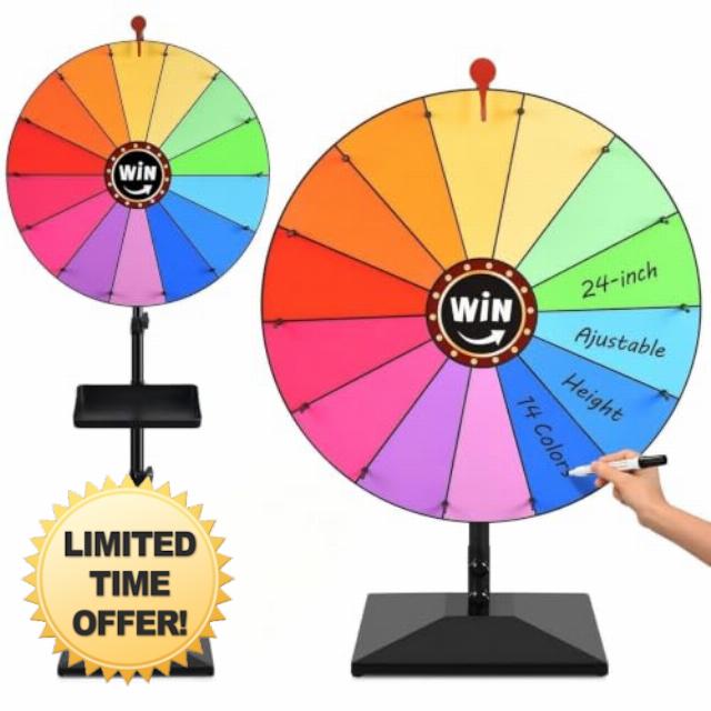 GioRose 24-inch Wheel Spinner for Party