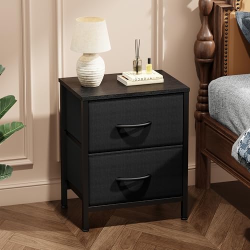 Compact Nightstand for Bedroom and Small Spaces