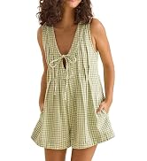 TAQCUX Women's Summer Hooded Half Zip Romper - Workout Overalls for Gym Yoga Casual Sleeveless Sh...