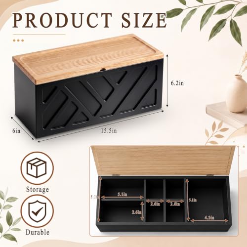 Black 7 Compartments Organize Tampons