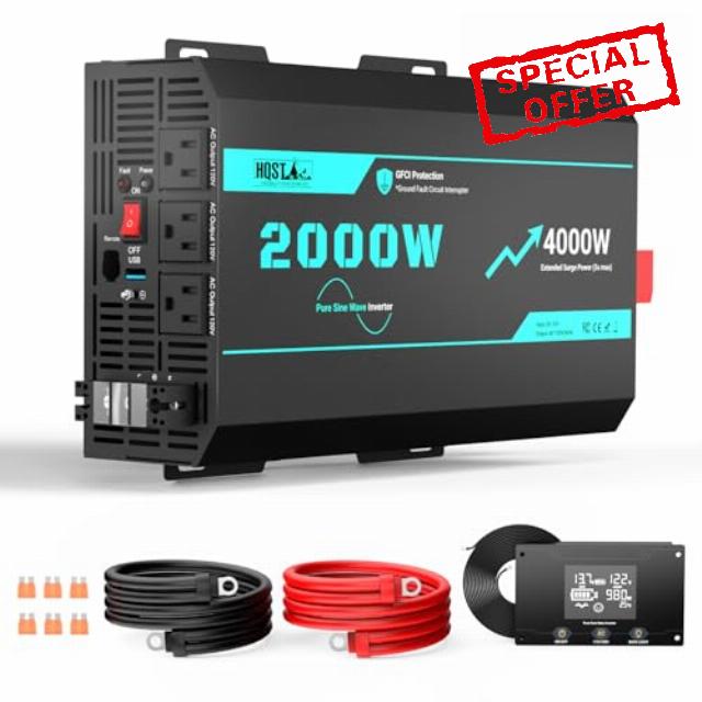 HQST 2000W Pure Sine Wave Inverter
