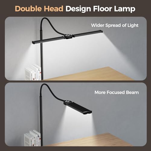 Bright Reading Lamps for Office | 5 Adjustable Colors Temperatures&Brightness