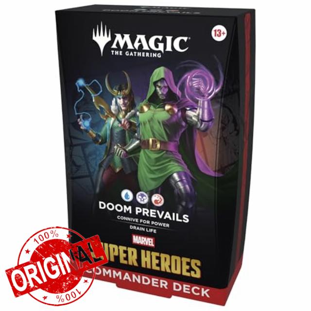 Magic: The Gathering | Marvel Super Heroes Commander Deck - Doom Prevails (100-Card Deck + Accessories)