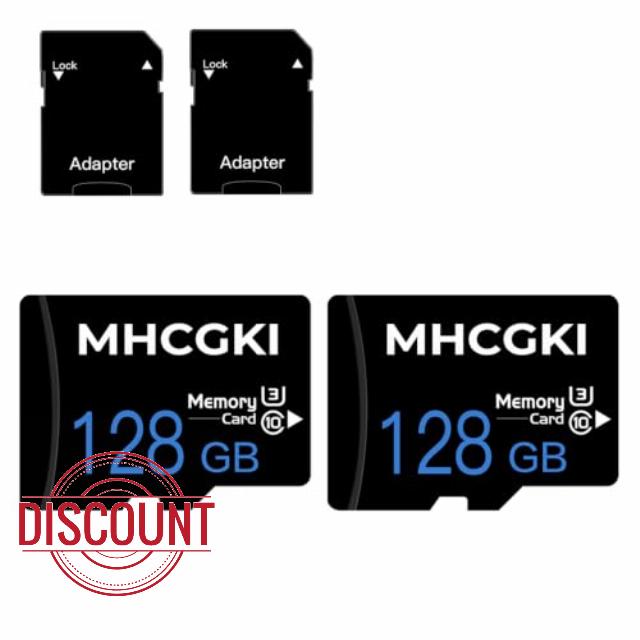 128GB Micro Memory Card High Speed Class 10 TF Memory Card with Adapter for Dash Cam