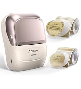 CLABEL 221B Label Maker + 48x38mm Four-Color Heart Thermal Labels (180/Roll) – Bluetooth Portable...
