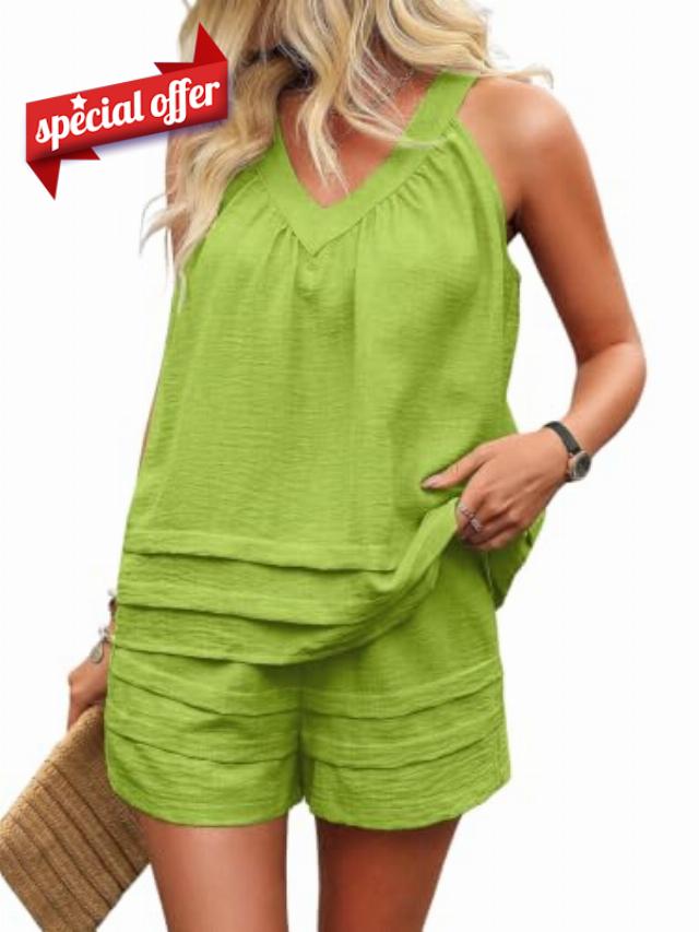 ChiaoLezhee Women's Summer 2 Piece Set