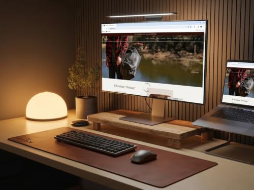 Full Grain Leather Desk Pad Protector & Desk Blotter