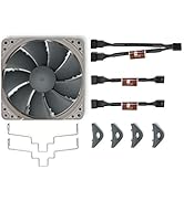 Noctua NF-P14s redux-1500 PWM, High Performance Cooling Fan, 4-Pin, 1500 RPM (140mm, Grey)