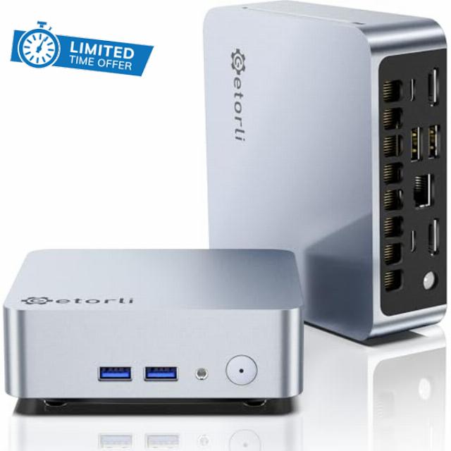 Getorli Mini PC AMD Ryzen 5 3500U (4C/8T