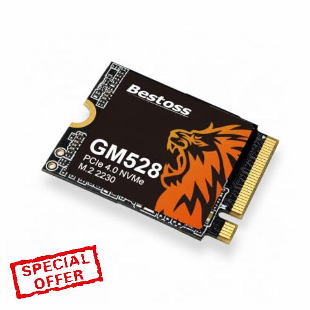Bestoss 512GB M.2 2230 SSD NVMe PCIe4.0 Internal Hard Drive