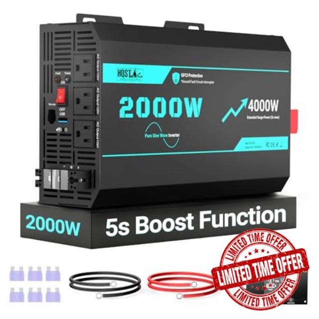 HQST 2000W Pure Sine Wave Inverter