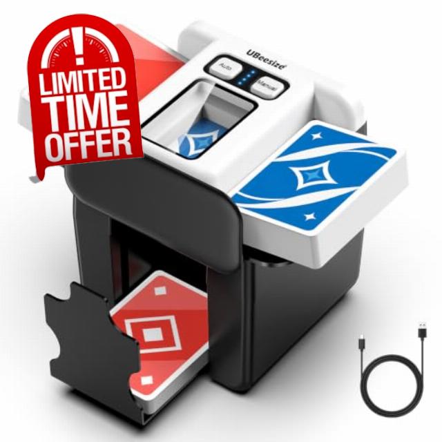 UBeesize Automatic Card Shuffler 4 Deck