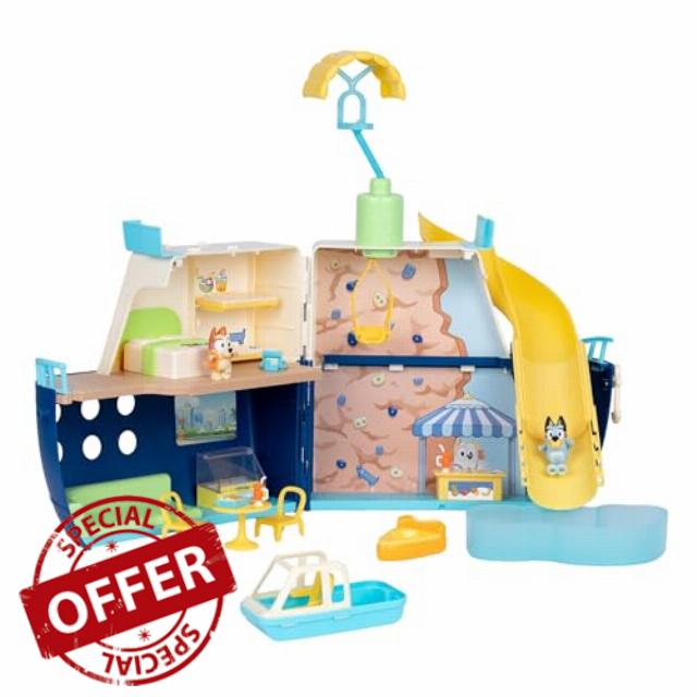 BLUEY Cruise Ship Playset with Slide