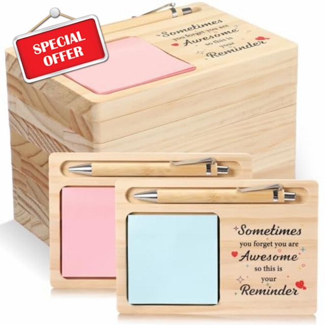 12 Pcs Thank You Sticky Note Holders for Desk You Are Awesome Gifts Bulk Appreciation Gifts for Employee Coworker Staff