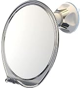 Luxo Shower Mirror, Shaving Mirror with a Razor Holder for Shower and Powerful Suction Cup - Shat...