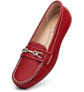 Freeberry Women's Comfortable Leather Penny Loafers Slip On Business Casual Dress Shoes Lightweig...