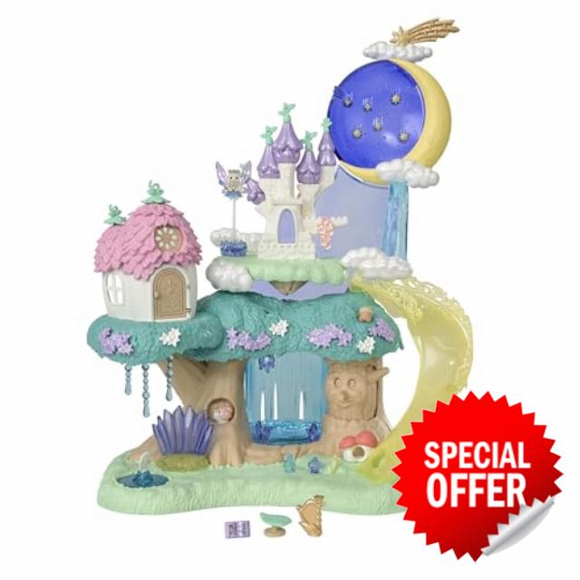 Calico Critters - Woodland Wonder Fairy Castle - Fairytale & Fairy Forest                                                          An enchanted palace blooming from the forest floor - magical rooms for storybook adventures that link with other