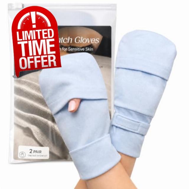 100% Cotton Sleep Gloves for Dry Hands