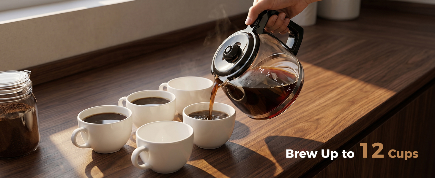 12-Cup Large Capacity