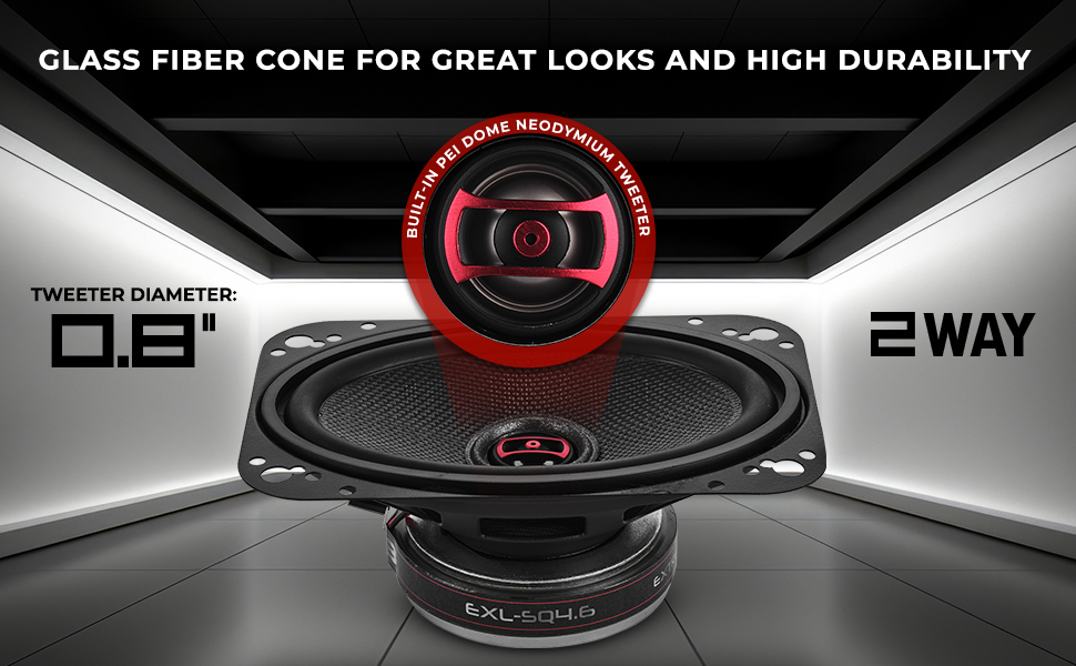 glass fiber cone speakers neodymium tweeter speakers 3-ohm speakers