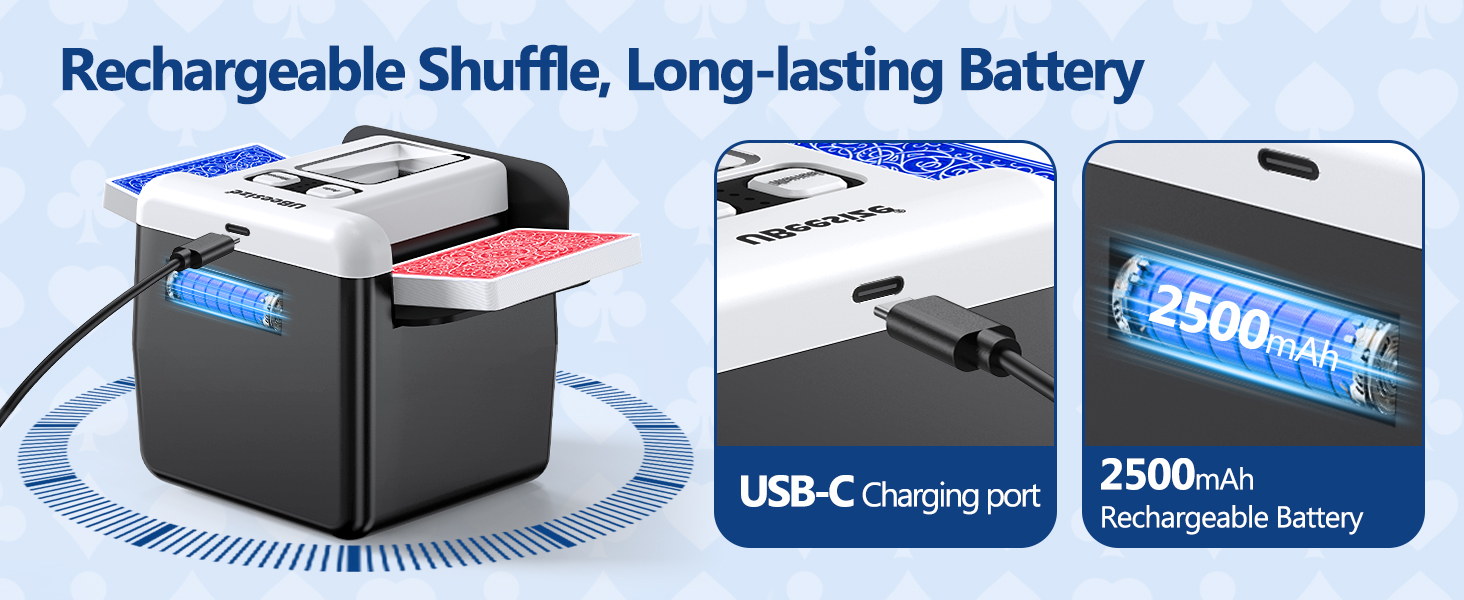 Rechargeable Card Shuffler