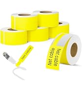 Jewelry Price Label Tags Roll Compatible with Clabel Label Maker,White Stickers Thermal Paper Sel...