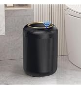 onlcuk Automatic Motion Sensor Bathroom Trash Can with Lid, 3 Gallon Touchless Trash Bin, Smart P...