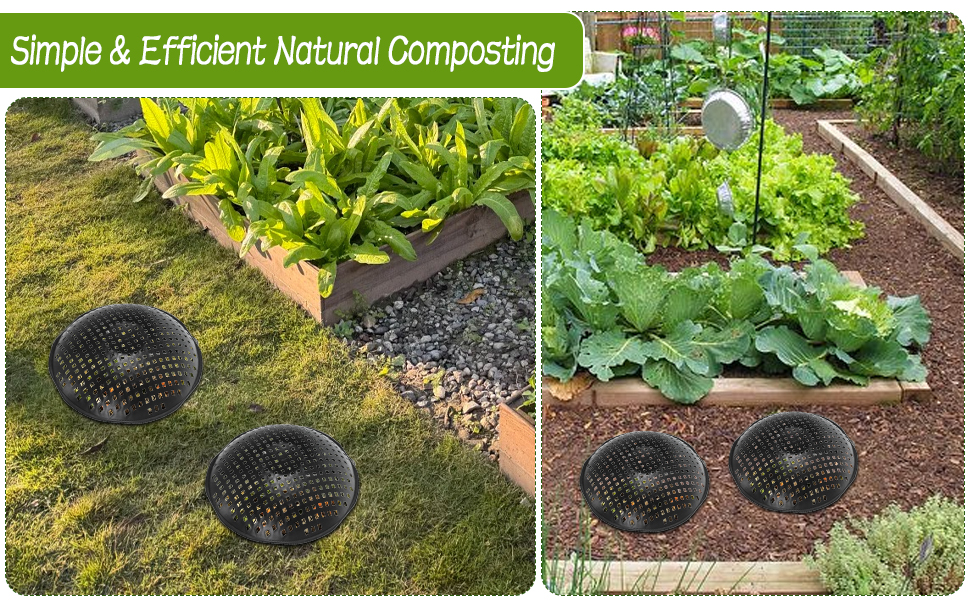 Worm Compost Bin for Garden, Vegetable Patch, Backyard, Greenhouse