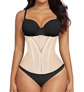 SHAPERX Women's Fajas Colombianas Tummy Control Shapewear Body Shaper with Steel Boned Support