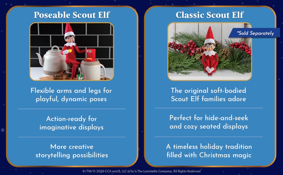 The Official Poseable Scout Elf Badge: Now with Extra Posing Power!