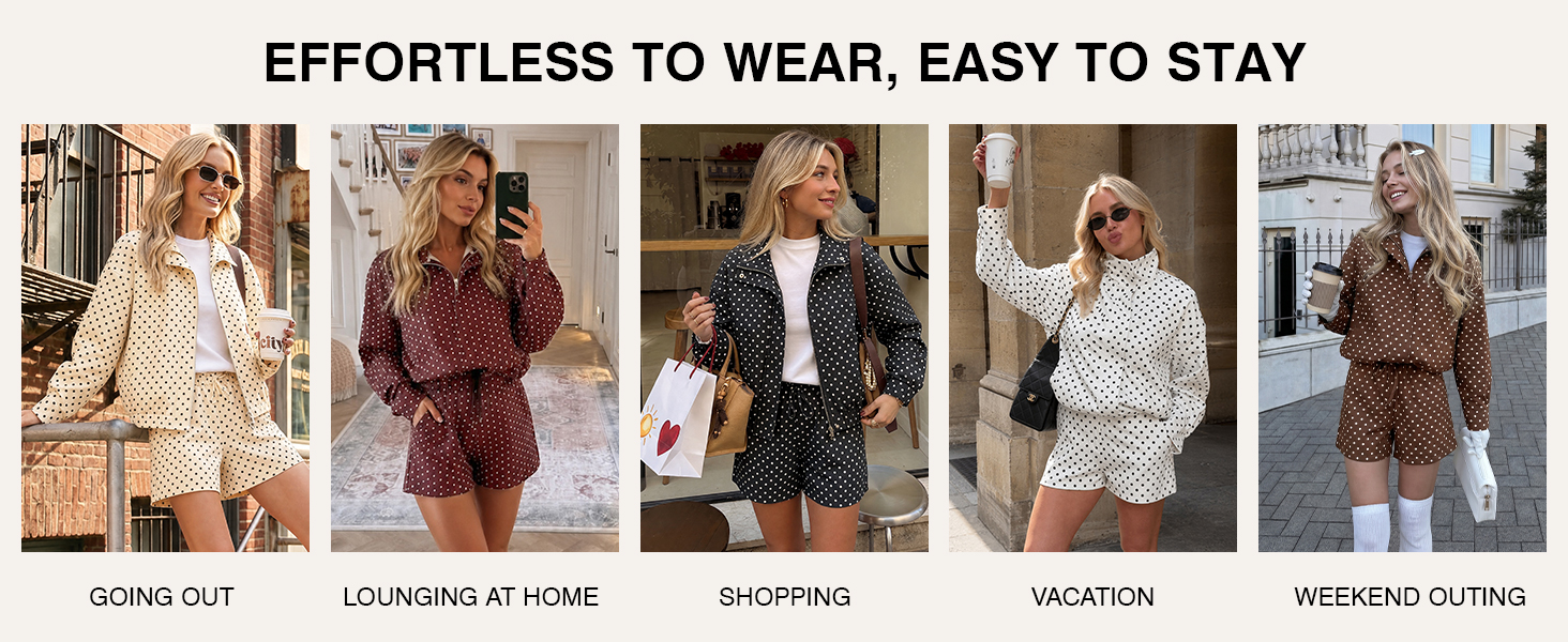 WOMENS POLKA DOT OUTIFTS