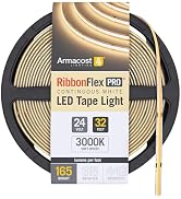 Armacost Lighting RibbonFlex Pro 24V White LED Strip Lights 60 LED/m, 3000K, 32.8 ft 145250