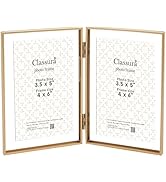 Classura Gold 8x10'' Floating Picture Frame Set of 2,For Photo Sizes (5x7'',6x8'',7x9''),Beautifu...