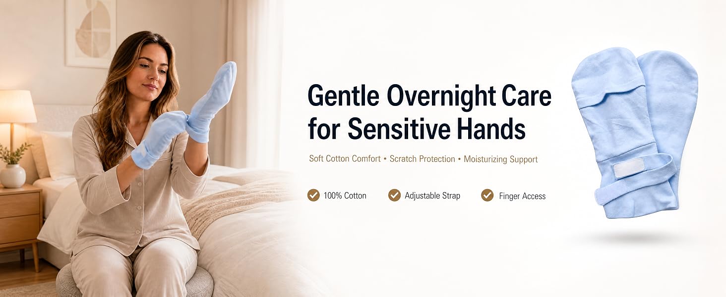 Gentle Overnight Care for Sensitive Hands