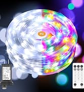 Soiarllt Christmas Twinkle Lights, 197FT 600 LED Outdoor Christmas Lights, IP65 Waterproof Fairy ...