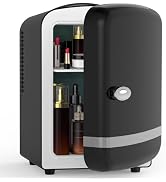 Electactic 10L Mini Fridge, Portable Compact Refrigerator, 2.6 Gal Skincare Cooler with AC/DC Ada...