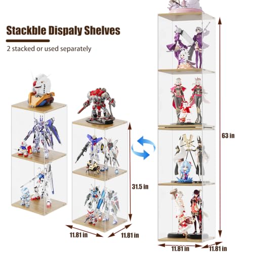 Stackable Collectible Display Case for Action Figures