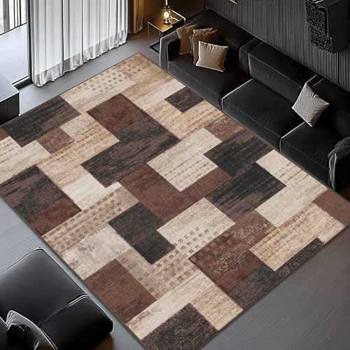 Brown Throw Carpet for Office Entryway Dining Room