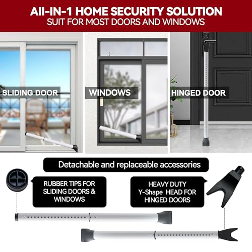 20-50 in Sliding Glass Door Security Bar for Patio Door