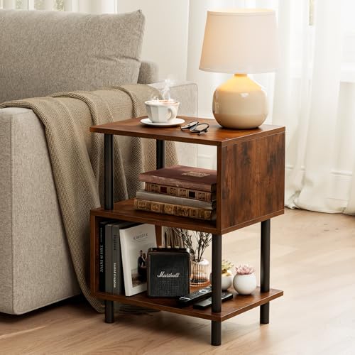 Night Stand and End Table with Reinforced Metal Frame