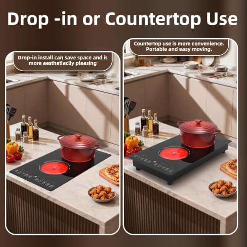 12 Inch 2 burner cooktop