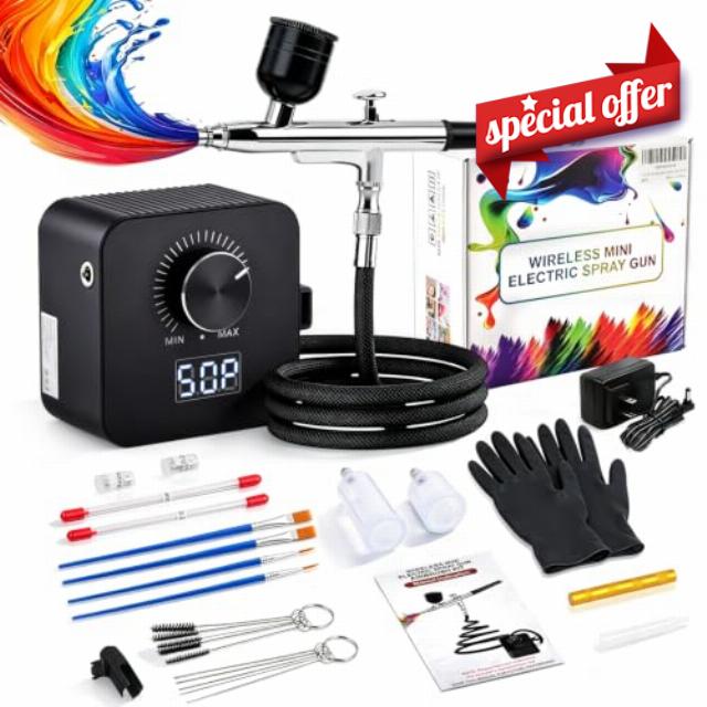 COROTC Airbrush Kit with Air Compressor