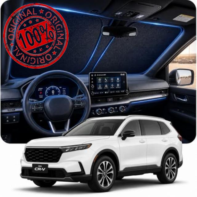 [2026 Upgraded] DooGooCoo Windshield Sun Shade for Honda CRV 2023-2025 2026 [Cooling Ice-Crystal
