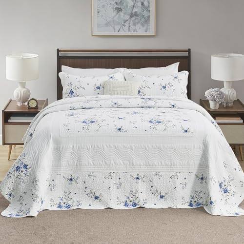 Oversized Quilt 120"x102" | 100% Cotton Bedspread Coverlet