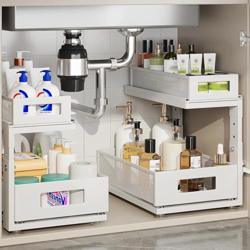 2-Tier Pull Out Cabinet Storage